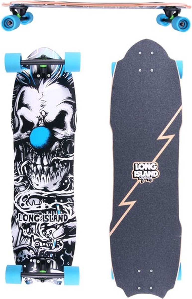 Long Island Clown Longboard 37 rode wielen