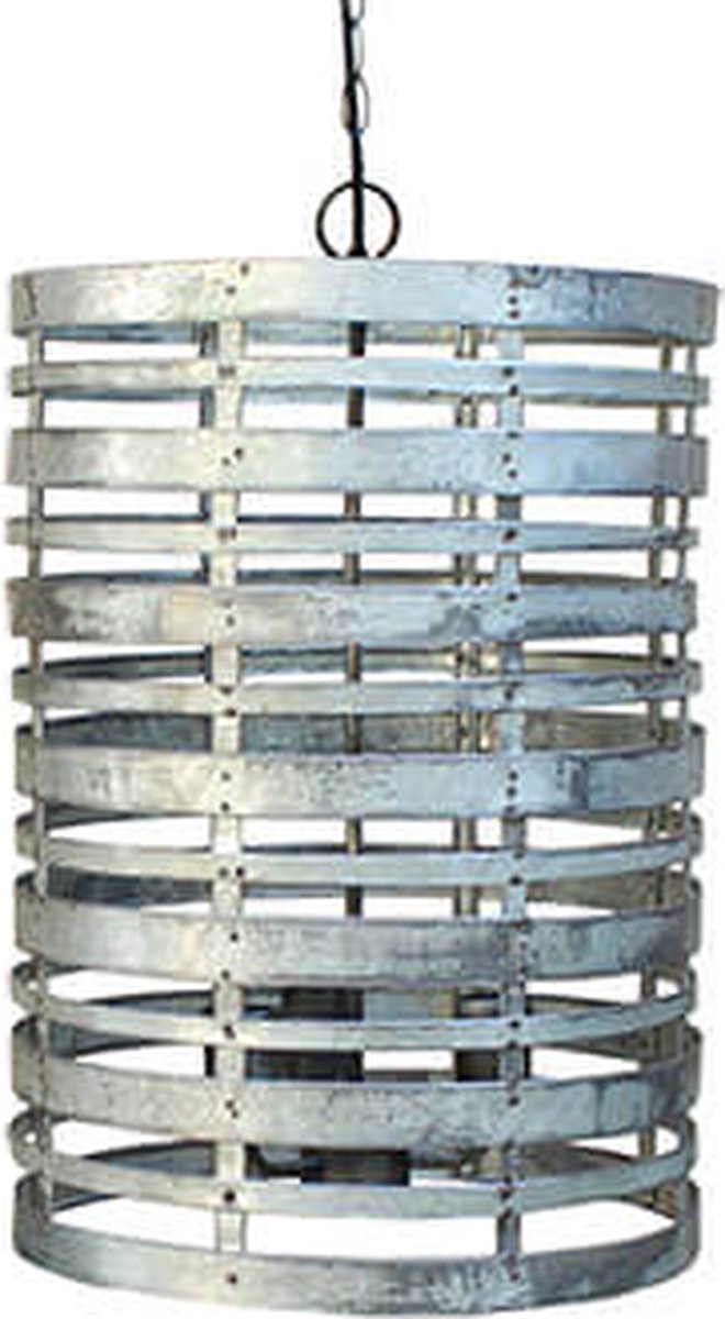 Hanglamp - industriële lamp - opengewerkte lamp - 3 fittingen - Trendy - H55cm