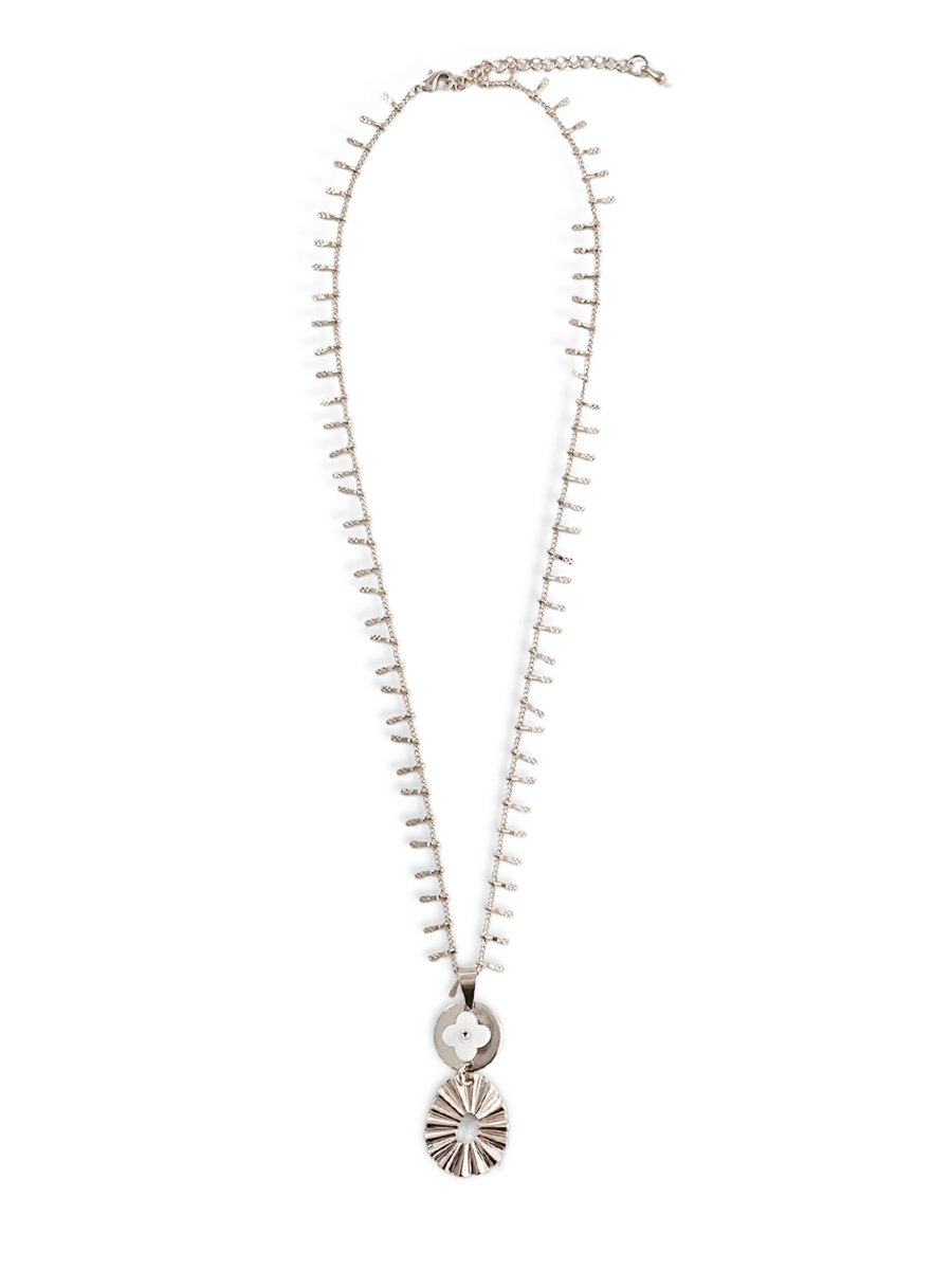 Zatthu Jewelry - N21AW336 - GUAN ketting met hanger zilver