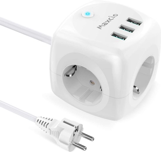 Stekkerdoos met USB C, Stopcontact Toren Platte Stekker, 2M Verlengkabel, Meervoudige Contactdoos, Overspanningsbeveiliging, Stekkerdoos 8-voudige met 4 USB voor Kantoor, Woonkamer, Zwart Stekkerdoos met USB C, Stopcontact Toren Platte Stekker, 2M Verlengkabel, Meervoudige Contactdoos, Overspanningsbeveiliging, Stekkerdoos 8-voudige met 4 USB voor Kantoor, Woonkamer, Zwart
