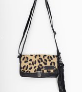 Bag2Bag Jaca Stoere Kleine Tas Dames Zwart/Leopard