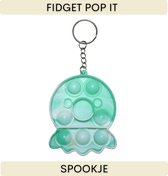 Spookje Pop It | incl. hanger | Groen | Pop It Fidget | Fidget Toys | cadeau onder de 10 euro