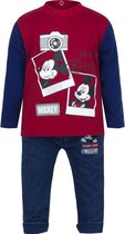 Disney - Mickey Mouse - 2 Delige Baby kleding set - Rood - 86 cm