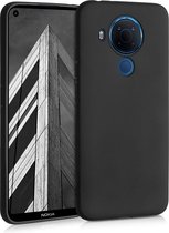 Nokia 5.4 hoesje zwart siliconen case hoes cover hoesjes