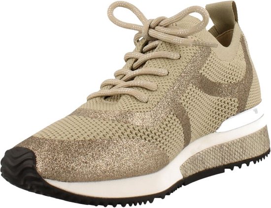 LA STRADA dames sneaker gold beige BEIGE 38 | bol.com