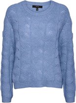 VERO MODA  - Stinna LS Structure Blouse BLAUW M