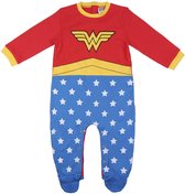 Wonder woman baby romper met voetjes - DC comics - superheldin - 68cm