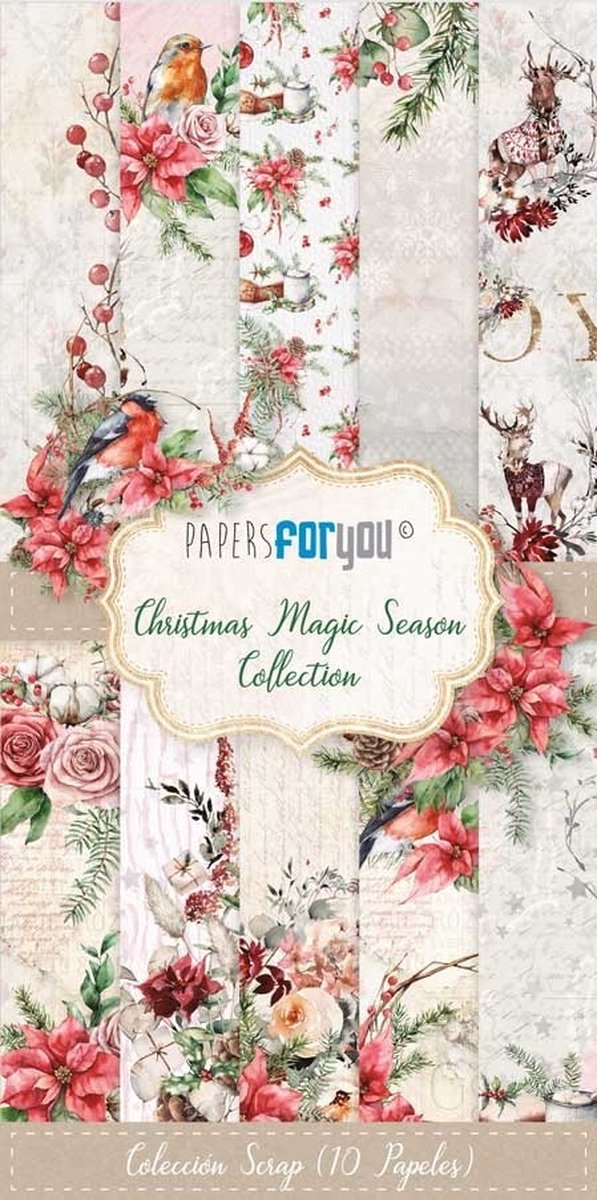 Christmas Magic Season Slimline Paper Pack (10pcs) (PFY-4502)