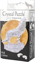 Crystal puzzel 37 stukjes wolf wit