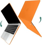 MacBook Air Hard Case - Hardcover Shock Proof Hardcase Hoes Macbook Air 2020/2021 A1932/A2179/A2337 Cover - Citrine Orange