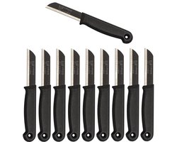 Solingen Schilmesje Duits - Zwart - RVS 16 cm. met beschermhoes - 10 stuks