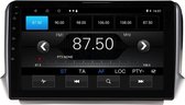 Peugeot 208 / 2008 Android 10.0 2din Bluetooth DAB+ 4K Video Qled Scherm Apple CarPlay Spraakbediening 5G Wifi Android Auto Apps Autoradio