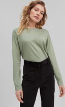 O'Neill T-Shirt Women Essential Crew Ls T-Shirt Blauwgroen M - Blauwgroen 60% Katoen, 40% Polyester Scoop Neck