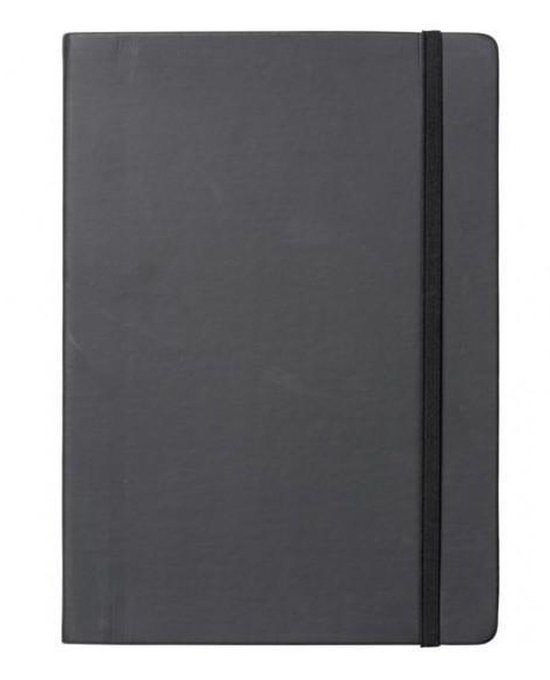 dikte Goedaardig Oriëntatiepunt Notitieboek A4 zwart met harde kaft en elastiek | bol.com