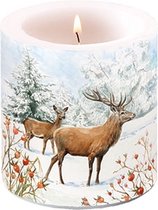 Ambiente Kaars klein Deer In Snow