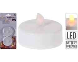 Ik wil niet Consulaat Verfrissend Theelichtjes LED op batterijen - Waxinelichtjes - 5.5 cm - 2 stuks | bol.com