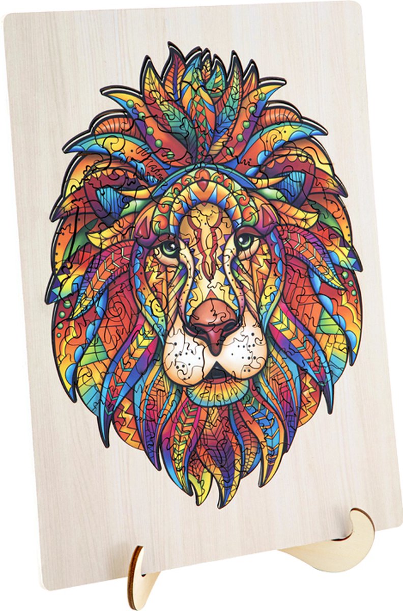 Puzzle animaux en bois Lion