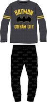 Batman pyjama - maat 128 - Bat-Man pyjamaset - grijs shirt met zwarte broek