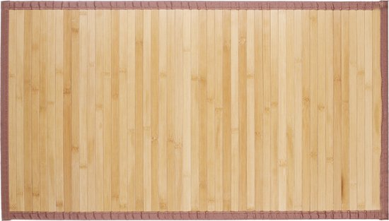 Relaxdays badmat bamboe - douchemat - bad mat - badkamer - hout - antislip - 80 x 45 cm - 61 x 182 cm