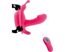 Baile Ultra Passionate - Voorbindvibrator met Afstandsbediening - Roze