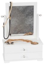Bijzondere-wit- houten sieradenbox-met grote spiegel-