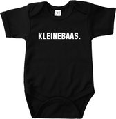 Baby Rompertje Kleine Baas - Zwart - Maat 74/80 - Kraam cadeau - Babygeschenk - Romper