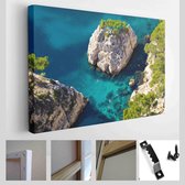 Bad in Calanque, Marseille, Frankrijk - Modern Art Canvas - Horizontaal - 1039619572