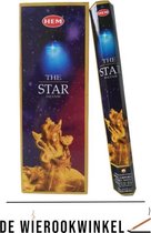 De Wierookwinkel – Doos - Wierook - The Star - Ster - Sterren - The Star Wierook - Wierookstokjes The Star - (HEM) - Wierooksticks - Incense sticks - 6 Kokers - 120 Stokjes