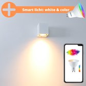 Proventa Ambiance Smart LED Wandlamp - White & Color - Bedienbaar met App - Wit