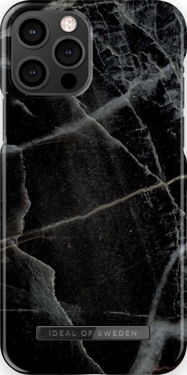 Ideal of Sweden Fashion Case iPhone 12/12 Pro Black Thunder Marble