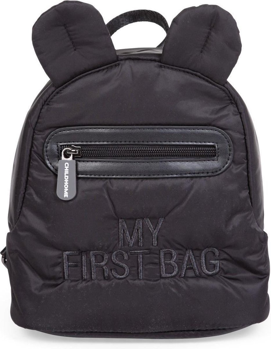 Childhome Kids - My First Bag - Gewatteerd Zwart - Kinderrugzak