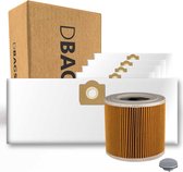 DBAGS Karcher WD3 ServiceBox (5 Stofzuigerzakken + 1 Motorfilter cartridge)