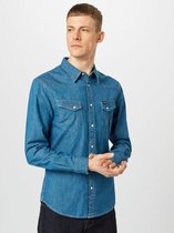 Wrangler Western Lange Mouwen Overhemd Blauw 2XL Man
