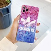 Merkloos, Fashion Brand Logo voor Adidas Aquarel Telefoon Case voor iPhone 12 12Pro Mobiele Cover