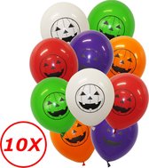 Halloween Versiering Decoratie Helium Ballonnen Feest Versiering Halloween Accessoires Ballon Mix Pompoen – 10 Stuks
