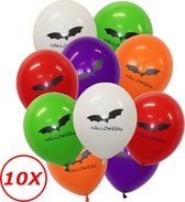 Halloween Versiering Decoratie Helium Ballonnen Feest Versiering Halloween Accessoires Ballon Mix Vleermuis – 10 Stuks