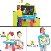 Tekentafel Kinderen – Tekenbord met projector – Kinderspeelgoed - 3 in 1 - Tekentafel - leren tekenen