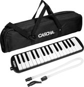 Cascha HH 2061 melodica set zwart blaas keyboard blaas piano