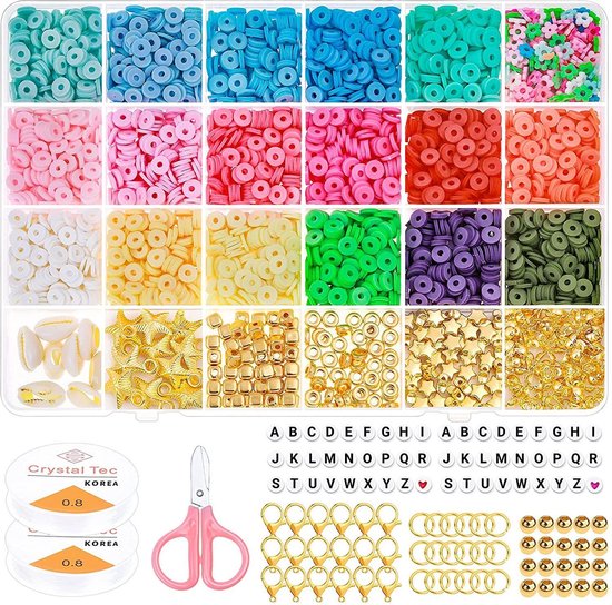 Luxe Katsuki Platte Kralen Set 5080 stuks– Kralendoos / Sieraden Maken Starterspakket – Kralen/Sorteerdoos met Vakjes Luxe Katsuki Platte Kralen Set 5080 stuks– Kralendoos / Sieraden Maken Starterspakket – Kralen/Sorteerdoos met Vakjes