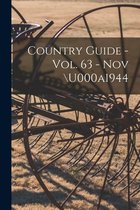 Country Guide - Vol. 63 - Nov u000a1944