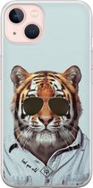 iPhone 13 hoesje siliconen - Tijger wild | Apple iPhone 13 case | TPU backcover transparant