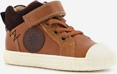 TwoDay hoge leren jongens sneakers - Cognac - Maat 24 - Echt leer - Uitneembare zool
