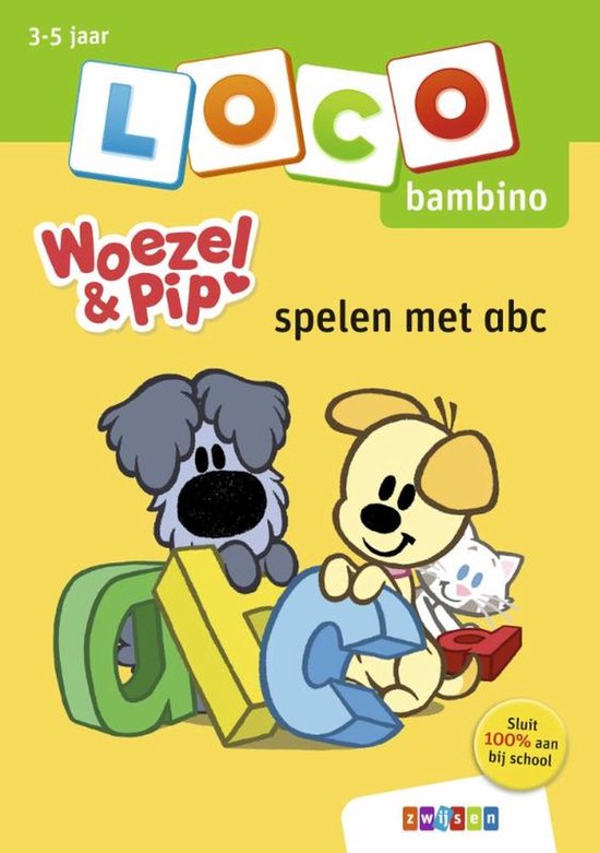 Loco Bambino - Boekje - Woezel en Pip - Spelen met abc 3-5 jaar