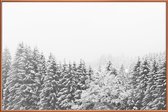 JUNIQE - Poster met kunststof lijst Winter In the Mountains -30x45