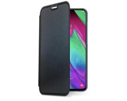 Samsung A40 hoesje zwart - Bookcase Samsung Galaxy A40 hoesje met ruimte voor pasjes - Zwart