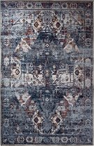 Vintage Vloerkleed "Dhotraki" Blauw Perzisch tapijt 160x230 cm