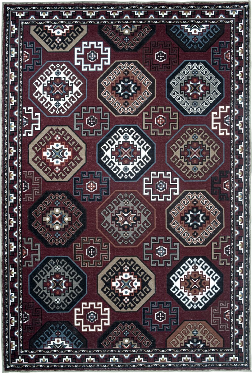 Perzisch Tapijt ''Red Legioen'' Rode Vloerkleed 160 x 230 cm