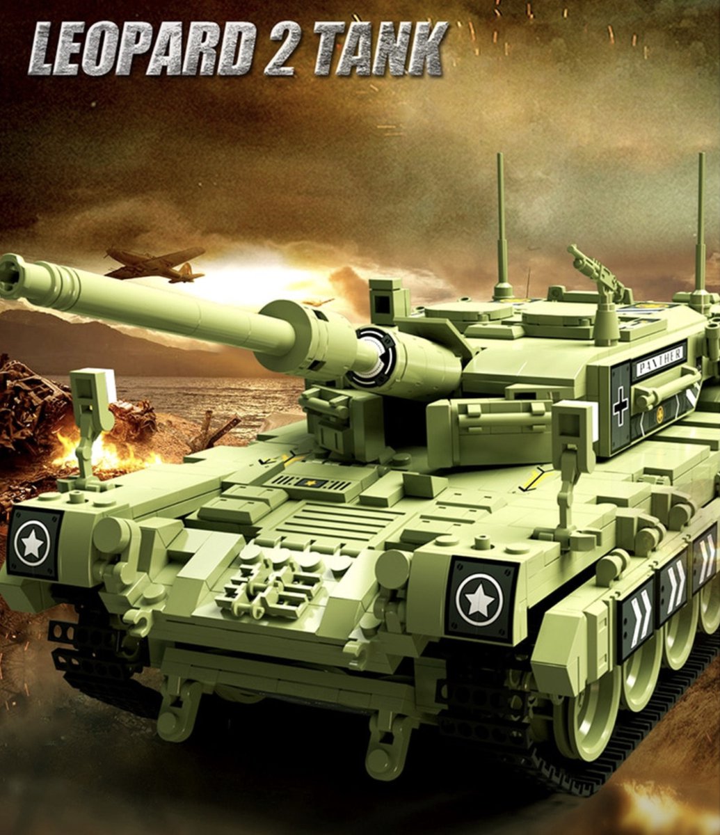 Duitse Oorlog Leopard 2 Tank / Leger / 1700+ Bouwstenen Creator - Technic  Bouwpakket /... | bol.com