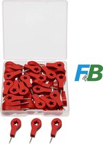 Punaises F4B Punaises Rouge | Pour le babillard | 50 pièces | waypoint | Marquage | 15 mm | La vignette