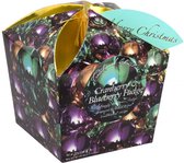 Cranberry & bleu Berry kerstbox (bubbels) karton 250 gram